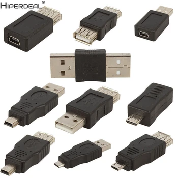 HIPERDEAL 10VNT OTG USB vyrų ir moterų micro USB mini adapteris keitiklis keitiklis Oct30