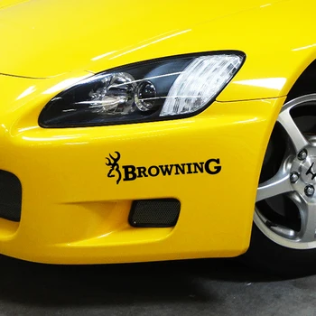 HotMeiNi 2x Browning Medžioti Elnių Spardytis Chasse Vinilo Lipdukas Automobilio Lipdukas Balta