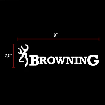 HotMeiNi 2x Browning Medžioti Elnių Spardytis Chasse Vinilo Lipdukas Automobilio Lipdukas Balta
