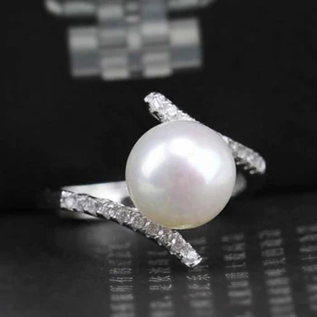 Huitan Madinga Imituojamas Pearl Žiedai Prabanga Micro Asfaltuotas Vestuvės Vestuvinis Midi Piršto Žiedai Išskirtinį Stilių Žiedas Piršto Žiedai
