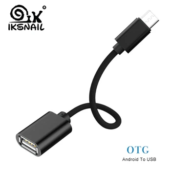 IKSNAIL Micro USB USB 2.0 OTG Adapteris, Skirtas Mobiliesiems Telefonams, Tabletės Pendrive Pelę, Klaviatūrą, Samsung Galaxy S3 S4 S6 S7 S2 Xiaomi