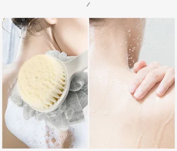 Ilgai tvarkomi minkštas vonia, plaukų šepetys vonia artefaktas vonios šepetys vonia, putojantis kamuolys net vonios šveitimo artefaktas Savęs šveitimas