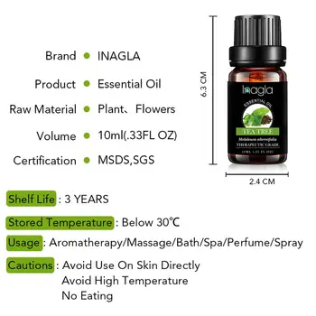 Inagla Ylang Ylang eterinis Aliejus Grynas Natūralus 10ML Eterinių Aliejų Aromaterapija Difuzoriai Naftos Sveikos Odos, Plaukų Oro Švieži