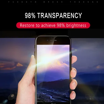IONCT 10D Grūdintas Apsauginis Stiklas iPhone 6 7 8 stiklas 6s Plius Apsaugos Pilnas draudimas dėl 