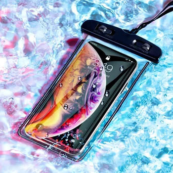 IP68 Universali Vandeniui Telefono dėklas Plaukti Vandens Įrodymas Krepšys 