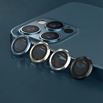 IPhone 12 Fotoaparato Raštas Stiklo su Metalo Objektyvo Apsaugos Plėvelė iPhone 12 Pro Max 12 Mini Pilnas draudimas 2 1 Atveju Fotoaparatas