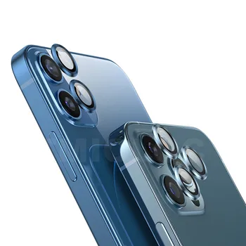 IPhone 12 Fotoaparato Raštas Stiklo su Metalo Objektyvo Apsaugos Plėvelė iPhone 12 Pro Max 12 Mini Pilnas draudimas 2 1 Atveju Fotoaparatas