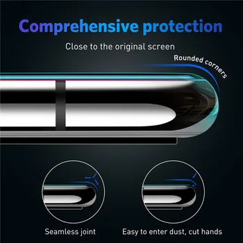 IPhone XR X XS 11 Pro Max 8 7 6 6s Plus SE 2020 Stiklo 9D Lenktas Visiškai Padengti Grūdinto Stiklo Screen Protector, Plėvelės, Folijos