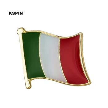 Italijos Vėliavos Atlapas pin Emblemos Ant Pin Sagės Papuošalai Rozetten Tėtis KS-0206