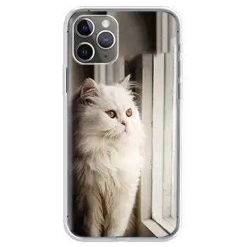 Išdidi Katė Pliušinis Mados Atveju Iphone 5S 6S 7 8 Plius 11 12 Pro Max Coque Minkštas Viršelis 