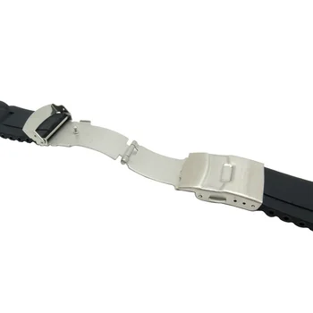 Išlenktas Lanku Sąsajos Silikono Guma Watchband už Tissot Vyrai Moterys Watch Band Riešo Dirželis Diržo 16mm 18mm 20mm 22mm 24mm 26mm