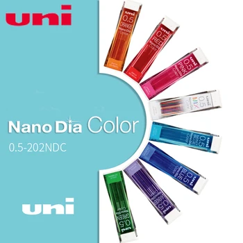 Japonija Uni Nano Dia Spalva 0.5-202NDC spalvos Mechaninė, pieštukų šerdelės, šerdelės, 0,5 mm, rašymo reikmenys 202NDC