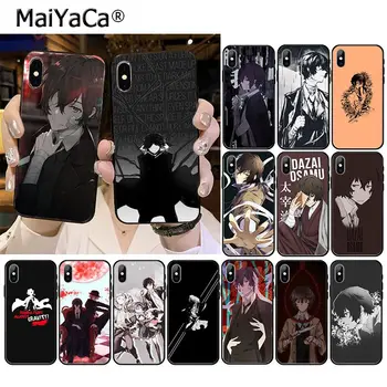 Japonijos anime bungou benamių šunų Dazai Osamu Telefonų Priedai Atveju iphone 11 12 Pro XS MAX XS XR 8 7 6 Plius 5 5S SE 12mini