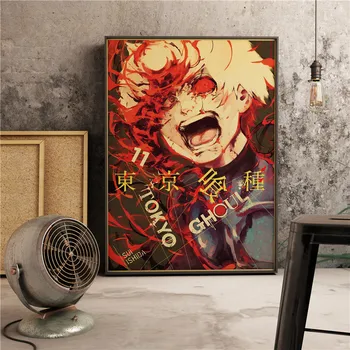 Japonijos Anime Tokyo Pabaisa Nuotrauką Retro Meno Dekoro Baras, Kavinė Sienų Dekoras Kokybės Drobė, tapyba, plakatas kambarį Namų Dekoro A865
