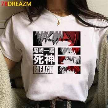 Japonų Anime Death Note, Marškinėliai Moterims Kawaii Animacinių filmų Balinimo Ichigo Grafinis Tees Harajuku Juokinga, T-marškinėliai, Unisex Viršuje Tee Moteris