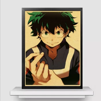 Japonų Anime, Mano Herojus akademinės bendruomenės Retro plakato Namų puošybai Retro Plakato Tapybos Kambario Sienų lipdukai Meno Dekoro