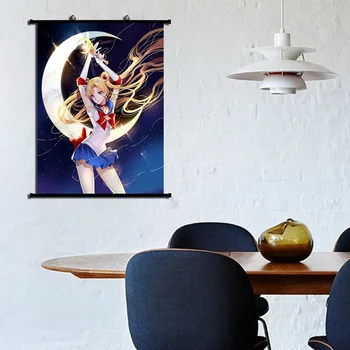 Japonų Anime Seksualus Sailor Moon Tapybos Kabo Sienos Pažymėkite Namų Dekoro Plakatas Cosplay Kambario Dekoro Lipdukai
