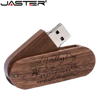 JASTER 5 spalva užsakymą bambuko graikinių riešutų mediniai LOGOTIPAS usb flash drive 4GB 8GB 16GB 32GB usb2.0 fotografijos 64GB-geriausia dovana