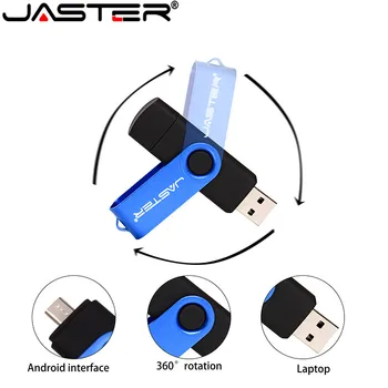 JASTER Daugiafunkcinis USB Flash Diskas 128gb 64gb cle usb atmintinė 16gb 32gb pendrive 8gb 4gb usb 2.0 Pen Drive Micro