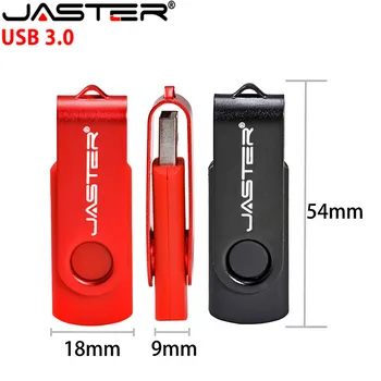 JASTER High Speed USB 3.0 Flash Drive, Roation Pendrive USB3.0 Rašiklis, usb Atmintinė 32GB 64GB 16GB Metalo U Disko