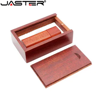 JASTER Mediniai bambuko+medžio dėžutė, USB 