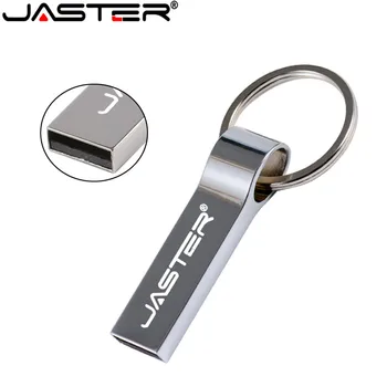 JASTER Metalo, Plieno USB Flash Drive 4GB 8GB 16GB 32GB 64GB 128GB Nešiojamų Pen Ratai su Key Chain Aukštos Kokybės Pendrive
