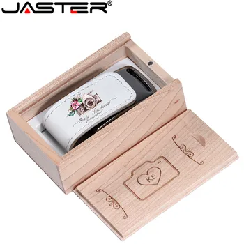 JASTER užsakymą su Įmonės Logotipu, usb 2.0 Flash pen drive 64GB 32GB 4GB 8GB 16GB Pendrive Oda Usb+Box (10 nemokamai pritaikymas)