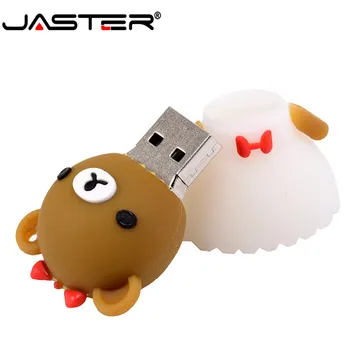 JASTER Vestuvių animacinių filmų lokys pendrive 4GB 8GB 16GB 32GB 64GB nuotaka jaunikis pen drive usb flash drive