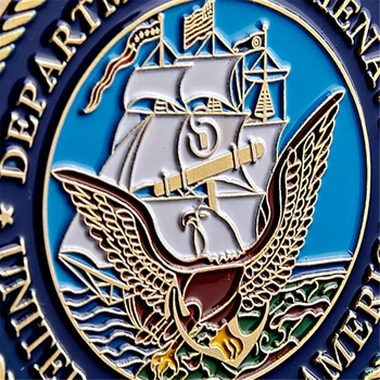 JAV Kariuomenės karinio jūrų Laivyno Departamento Didysis Antspaudas Amerikos Vašingtone.D.C Gold Iššūkis Monetų Kolekciją Dovanos