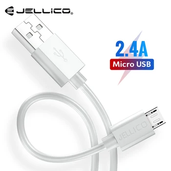 Jellico Micro USB Kabelis Greitai Įkrauti Duomenis Sinchronizuoti Įkrovimo Kabelis Samsung 