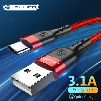 Jellico USB C Tipo Kabelis 3.1 Greitas Įkrovimas usb c kabelio Tipas-c duomenų Laidas, Kroviklis, usb-c 