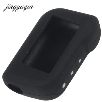 Jingyuqin A93 A96 A63 Keychain Silikono Padengti Klavišą Atveju Starline A93 dvipusis Automobilių Signalizacijos Nuotolinio valdymo pultelis su LCD Pulteliu