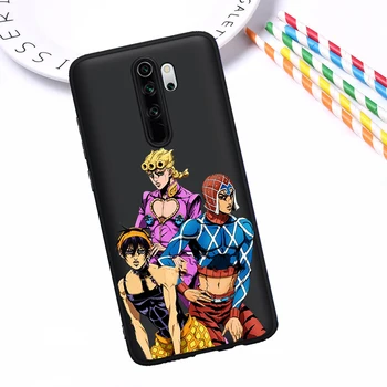 JOJO 39 s Bizarre Adventure Japonų Anime Telefono dėklas padengti Xiaomi mi 9T Redmi Pastaba 5 6 7 8 K20 9T Pro case silikoninis dangtelis