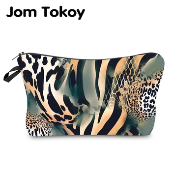Jom Tokoy Atsparus Vandeniui Makiažas maišelį Spausdinimo Leopard Kosmetikos Krepšys Organizatorius Krepšys Moterims Daugiafunkcį Grožio Maišelį hzb972