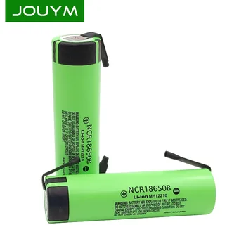 JOUYM Originalus 18650 NCR18650B 3.7 v 3400mah Li-ion Įkraunama Baterija, Suvirinimo Nikelio Lapas 