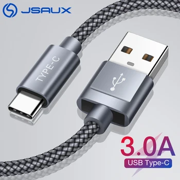 JSAUX USB C Tipo Kabelis Xiaomi Redmi 7 Pastaba USB C Greito Įkrovimo Tipas-C Įkroviklis Duomenų Kabelis Samsung Galaxy S8 S9 S10 Plius