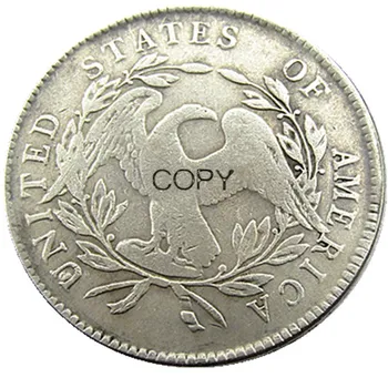 Jungtinių amerikos valstijų Monetų 1794 Plaukais Žalvario, Sidabro Padengtą Doleris Laišką, Kopijuoti krašto Monetos
