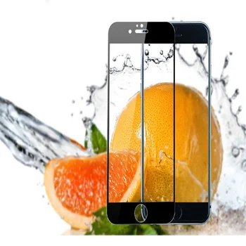 Juoda Balta Rožė Aukso 9H Visiškai Padengti Grūdinto Stiklo Screen Protector, iPhone 6 6s 7 8 Plius 8Plus SE X XR XS 11 Pro Max