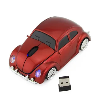 Juokinga Automobilio Formos Ergonomiškas bevielė Pelė su Imtuvas PC Nešiojamas Žaidimų pelės Mini Automobilių pelės žaidimas pelė 2,4 GHz