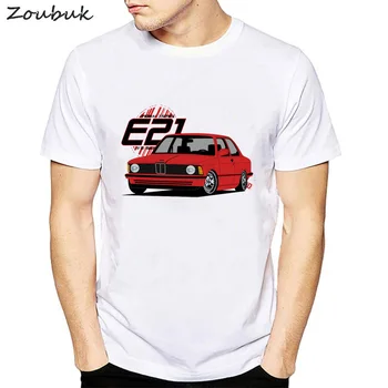 Juokinga Automobilio T Shirts bmw e46 e90 e39 e60 e30 Vyrų Marškinėlius Classic Žmogus Kietas Superautomobilį T-Shirt Vyrų vasaros viršūnes balta plius dydis