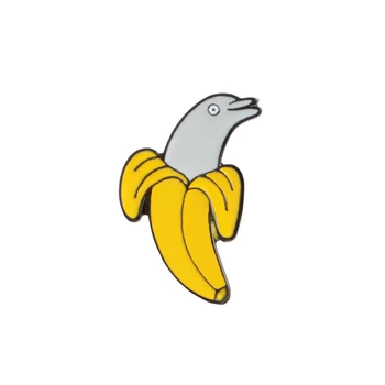 Juokinga Bananų akių citrinų arbatinukas visatos Poe FMV Emalio pin Sagės Marškinėliai kailis atlapas Pin Mygtuką ženklelis Kūrybos Dovana vaikams