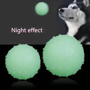 Juokinga Šuns Žaislas TPR Gumos Kamuolius LED Šviesos Žėrintis Šuniuką Kramtyti Žaislus-Pet Kamuolys, Žaislai Naktį Žaisti