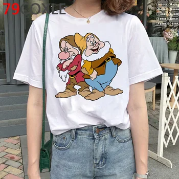 Juokingas animacinių filmų marškinėliai moterims harajuku plius dydis unisex korėjos stiliaus mielas anime ulzzang t-shirt Paprasta Visų rungtynių drabužių moterų