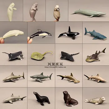 Jūrų Gyvūnų Modelio Jūrų Liūtas jūrų vėplio Žandikaulių kašaloto Ryklių, Delfinų Manta Spinduliai Vandenynų Pasaulis 