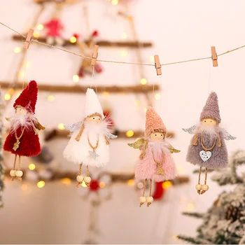 Kabo Angelas/Sniego/Santa Claus ir Kalėdų Lėlės, Papuošalai Kalėdų Eglutės papuošalus, Namų Elfas Pakabukas Kalėdos Šalies Vaikų Dovanų