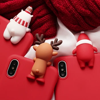 Kalėdų Animacinių filmų Elnias Atveju iPhone 11 12 Pro XS Max XR X SE 2 