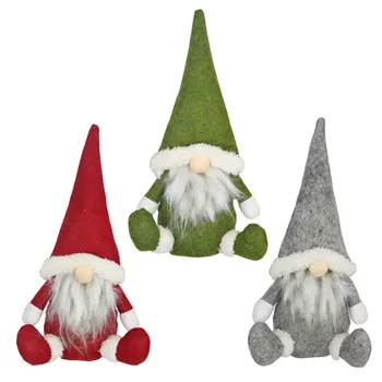 Kalėdų Beveidis Gnome Santa Kalėdų Medžio Rankų Darbo Audinys Santa Lėlės Gimtadienio Dovana, Namų Kalėdų Dekoracija#
