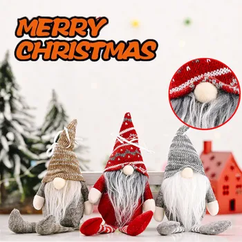Kalėdų Beveidis Lėlės Maža Figūrėlė Ornamentu Šiaurės Gnome Šalyje Dievo Vyras Lėlės Namo Kambaryje Kalėdų Eglutės Kabo Dekoro