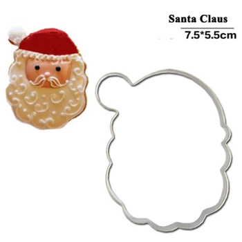 Kalėdų Cookie Cutters Nerūdijančio Plieno Mielas Saldainiai Formos Sausainių Pelėsių Minkštas Šalies Konditerijos Dekoravimo Kepimo Įrankiai Slapukas Antspaudas