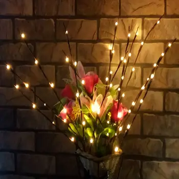 Kalėdų Dekoracijas namams LED Gluosnio Šakos Lempos Baterija Dekoratyviniai Kalėdų Papuošalai Kalėdų Eglutės papuošalus